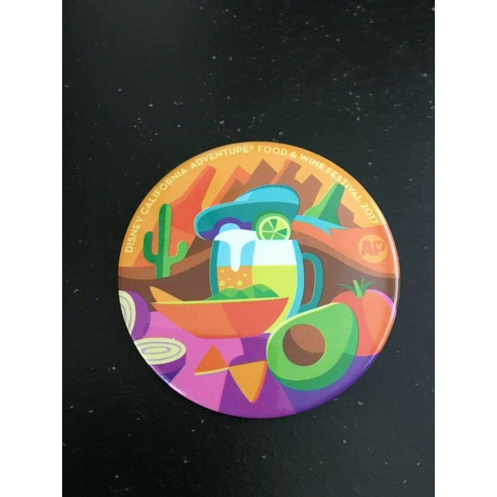 New Disney California Adventure Food and Wine Festival Button Donald Duck AP